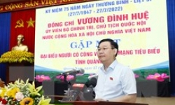 Chủ tịch Quốc hội gặp mặt người có công tiêu biểu tỉnh Quảng Nam