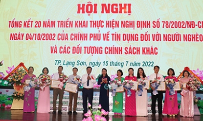 Thành phố Lạng Sơn tổng kết 20 năm triển khai chính sách tín dụng ưu đãi đối với hộ nghèo và các đối tượng