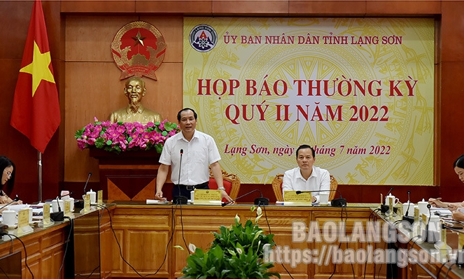 UBND tỉnh họp báo thường kỳ quý II/2022: Cung cấp, thông tin nhiều vấn đề cho các cơ quan báo chí