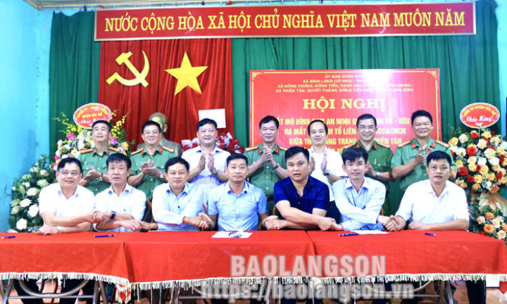 Ra mắt mô hình cụm an ninh giáp ranh "Võ - Hữu - Yên"