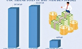 Tình hình giải ngân vốn NSNN 8 tháng đầu năm 2022