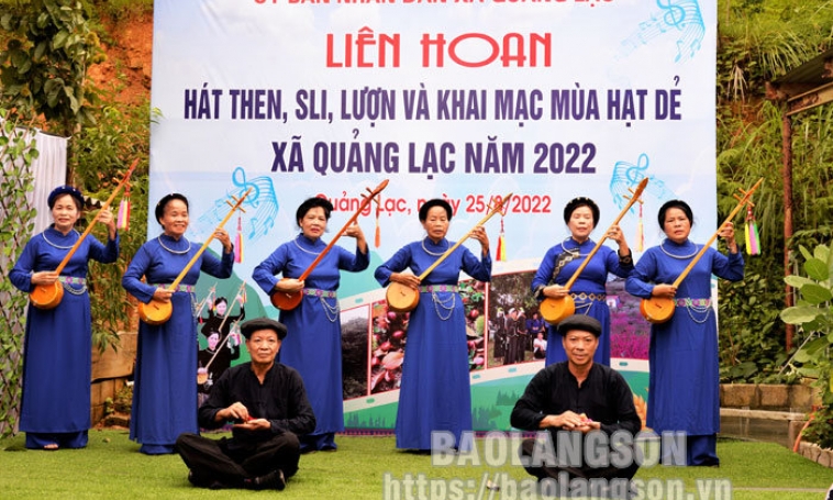 Liên hoan hát Then, Sli, Lượn và khai mạc mùa hạt dẻ xã Quảng Lạc năm 2022