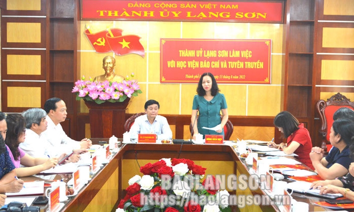 Thống nhất nội dung tổ chức Hội thảo khoa học chào mừng 20 năm thành lập thành phố Lạng Sơn