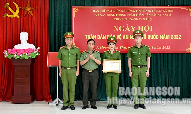 Phường Hoàng Văn Thụ tổ chức ngày hội “Toàn dân bảo vệ an ninh Tổ quốc” năm 2022