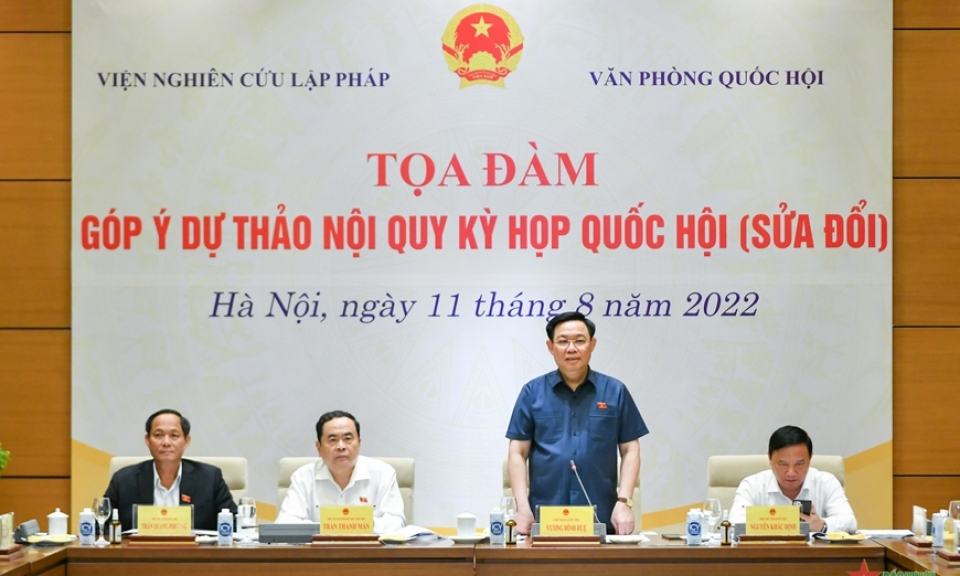 Chủ tịch Quốc hội dự tọa đàm góp ý dự thảo Nội quy Kỳ họp Quốc hội (sửa đổi)