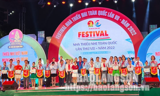 Cung Thanh thiếu nhi Lạng Sơn đạt giải A toàn đoàn tại Festival Nhà thiếu nhi toàn quốc lần thứ VII năm