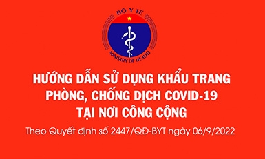 Hướng dẫn sử dụng khẩu trang phòng, chống dịch COVID-19 tại nơi công cộng