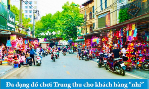 Đa dạng đồ chơi Trung thu cho khách hàng “nhí”