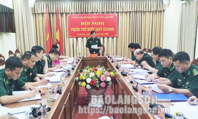 Đảng ủy Bộ đội Biên phòng tỉnh triển khai nhiệm vụ quý IV/2022