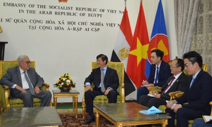 Việt Nam và Ai Cập nhất trí đẩy mạnh quan hệ hợp tác nhiều mặt