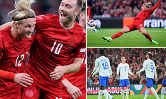 Pháp lại thua Đan Mạch tại UEFA Nations League 2022-2023