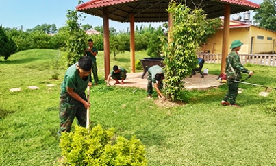 Trung đoàn 123 bồi dưỡng nhân cách quân nhân qua xây dựng môi trường văn hóa