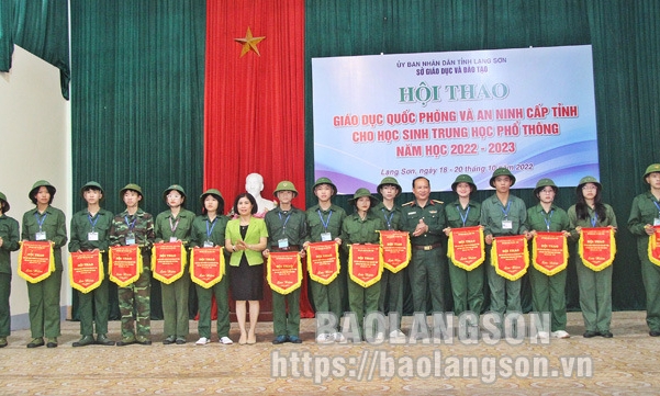 Bế mạc hội thao giáo dục quốc phòng - an ninh học sinh THPT