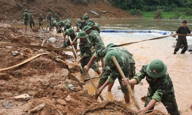 Quân đội sẵn sàng ứng phó với các tình huống thiên tai