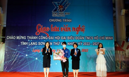 chào mừng thành công Đại hội Đoàn Thanh niên Cộng sản Hồ Chí Minh tỉnh Lạng Sơn lần thứ XIV và trao giải