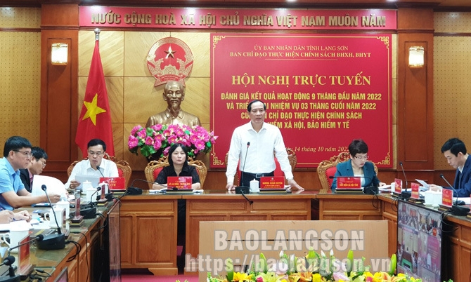 Ban Chỉ đạo thực hiện chính sách BHXH, BHYT đánh giá kết quả hoạt động 9 tháng năm 2022