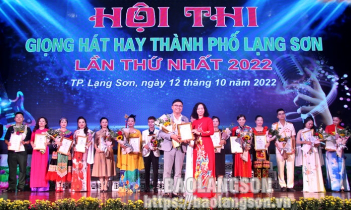 Bế mạc hội thi giọng hát hay thành phố Lạng Sơn