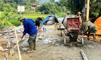 Hiến đất làm đường giao thông nông thôn: Điểm sáng ở Vân An