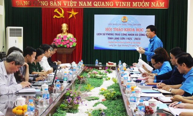 Hội thảo khoa học lịch sử phong trào công nhân và công đoàn