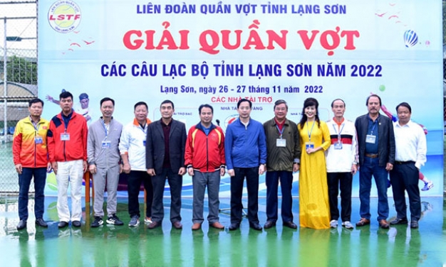 Khai mạc giải Quần vợt các câu lạc bộ tỉnh Lạng Sơn năm 2022