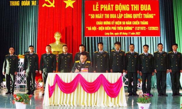 Trung đoàn 141 phát động thi đua “50 ngày thi đua lập công quyết thắng”