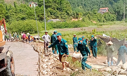 Hiệu quả công tác quốc phòng, quân sự ở Kiên Mộc