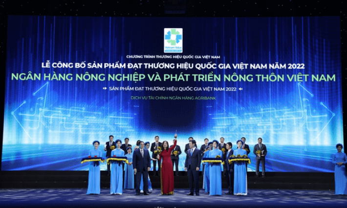 Agribank là Thương hiệu Quốc gia Việt Nam năm 2022