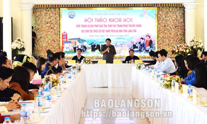 Hội thảo khoa học bảo tồn phát huy trang phục truyền thống các dân tộc thiểu số tỉnh Lạng Sơn