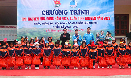 Trên 300 triệu đồng thực hiện chương trình Tình nguyện mùa đông năm 2022 - Xuân tình nguyện năm 2023 tại