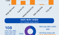 Bức tranh toàn cảnh ngành điện lực Việt Nam năm 2022