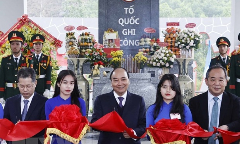 Chủ tịch nước dự Lễ khánh thành Khu tưởng niệm Hòn Tàu-Đèo Le