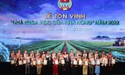 Hội Nông dân tôn vinh 62 nhà khoa học của nhà nông năm 2022