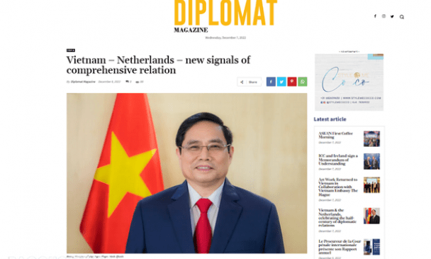 chí Diplomat: Chuyến thăm của Thủ tướng Phạm Minh Chính sẽ mở ra giai đoạn mới cho hợp tác Việt Nam-Hà