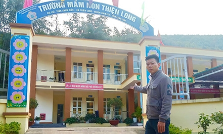 Thanh niên hai lần hiến đất xây trường mầm non