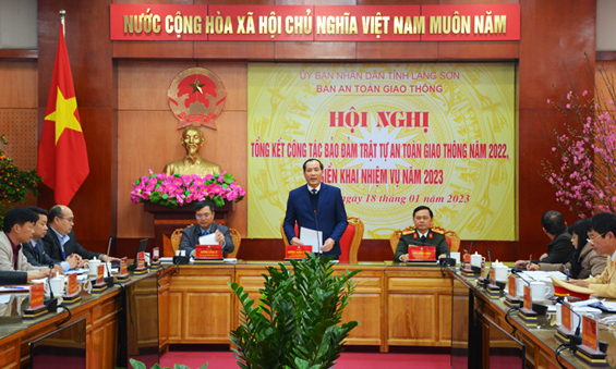 Tổng kết công tác bảo đảm trật tự an toàn giao thông năm 2022, triển khai nhiệm vụ năm 2023