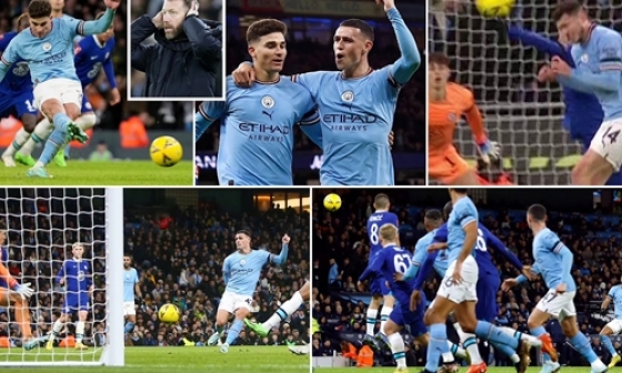 Vòng 3 FA Cup: Man City vùi dập Chelsea