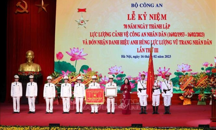 Lực lượng Cảnh vệ Công an nhân dân: Đón nhận danh hiệu Anh hùng LLVT nhân dân lần thứ 3