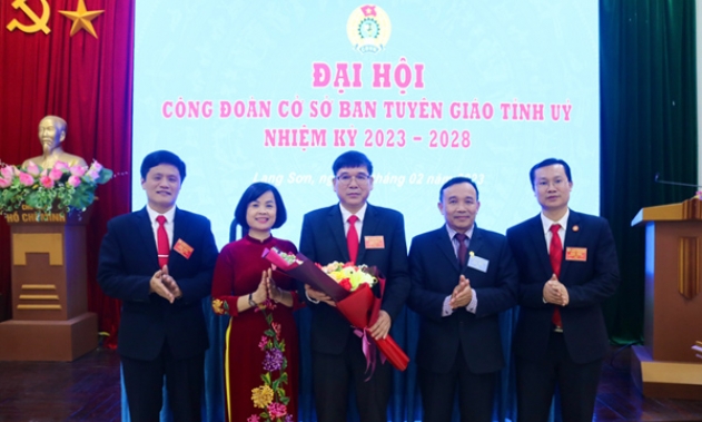 Đại hội Công đoàn cơ sở Ban Tuyên giáo Tỉnh ủy nhiệm kỳ 2023 - 2028