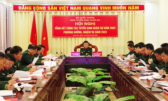 Triển khai công tác tuyển sinh quân sự năm 2023