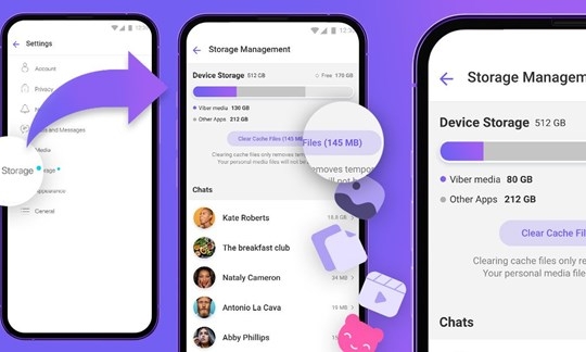 Viber công bố tính năng mới giúp người dùng giải phóng dung lượng