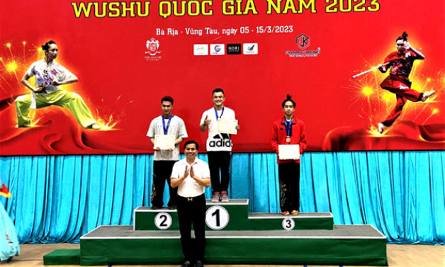 Đoàn Lạng Sơn đoạt 6 huy chương tại giải vô địch Wushu quốc gia năm 2023