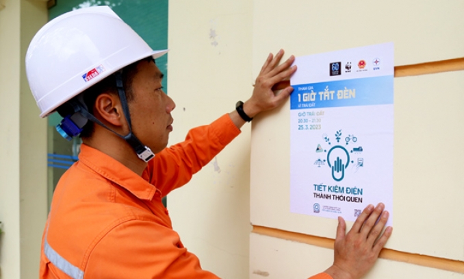 Tiết kiệm hơn 4.300kWh điện sau 1 giờ tắt đèn hưởng ứng Giờ Trái đất năm 2023