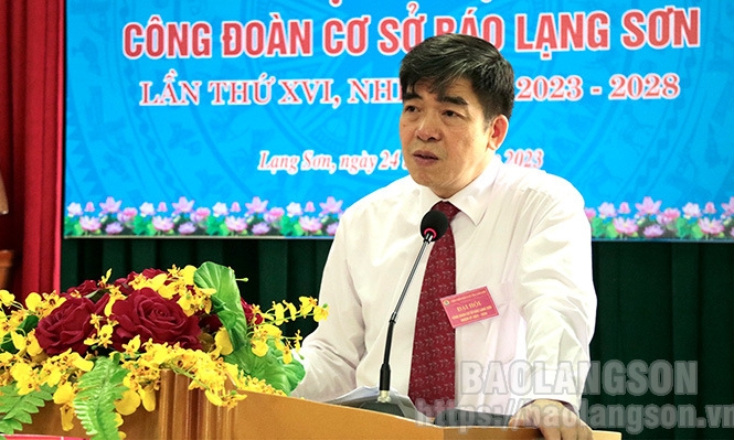 Đại hội Công đoàn cơ sở Báo Lạng Sơn nhiệm kỳ 2023-2028