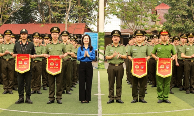 Trên 200 đoàn viên tham gia Ngày hội thanh niên Công an tỉnh