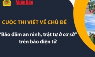 Thể lệ cuộc thi viết với chủ đề “Bảo đảm an ninh, trật tự ở cơ sở”