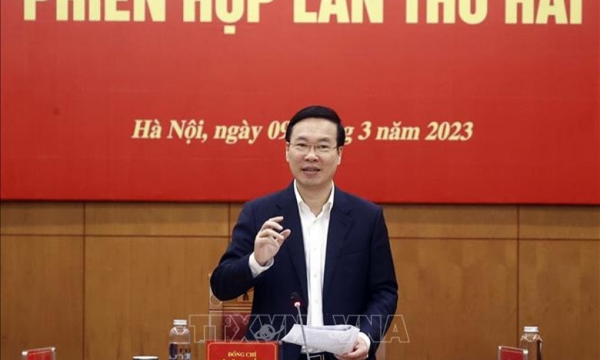 tịch nước Võ Văn Thưởng chủ trì họp Ban Chỉ đạo tổng kết 20 năm thực hiện Nghị quyết về phát huy sức mạnh