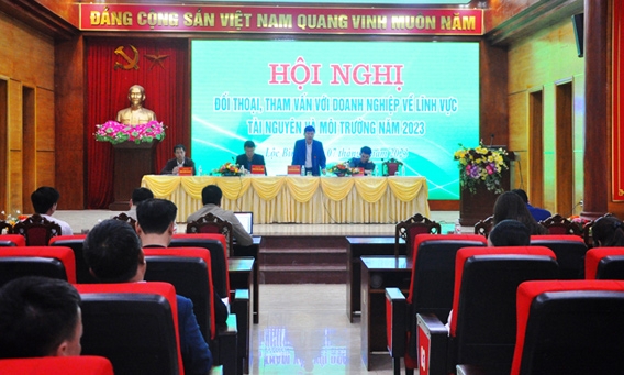 35 doanh nghiệp, hợp tác xã dự hội nghị đối thoại, tham vấn về lĩnh vực tài nguyên và môi trường