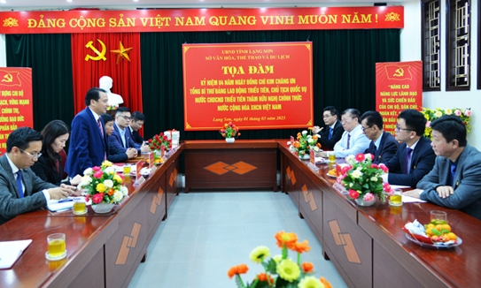 tác Đại sứ quán Triều Tiên tại Việt Nam và Hội Hữu nghị Việt Nam - Triều Tiên thăm và làm việc tại Lạng