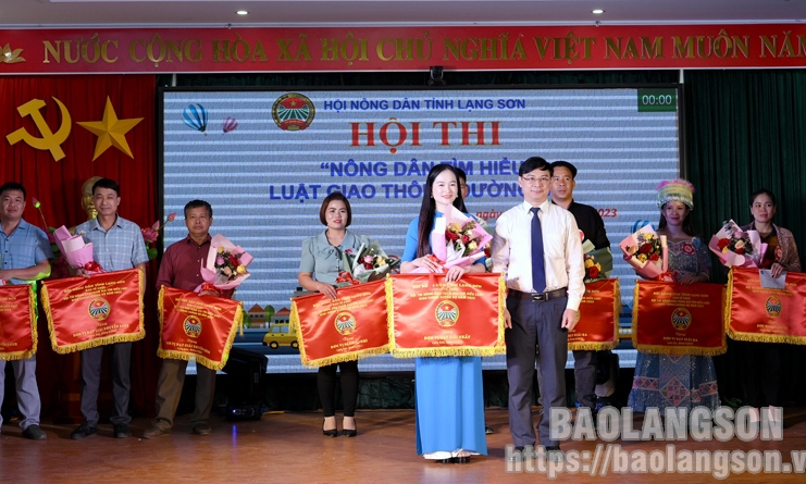 Bắc Sơn: 9 đội tham gia Hội thi “Nông dân tham gia tìm hiểu Luật Giao thông đường bộ” năm 2023