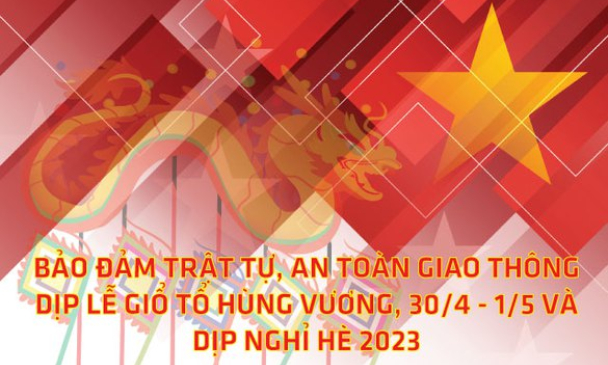 Bảo đảm trật tự, an toàn giao thông dịp lễ Giỗ Tổ Hùng Vương, 30/4-1/5 và nghỉ hè 2023